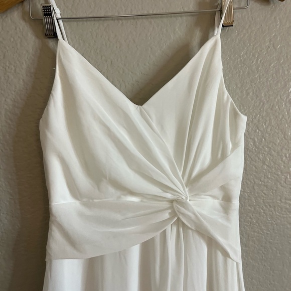 Exceptional Love White Sleeveless Twist-Front Maxi Dress - Picture 4 of 7